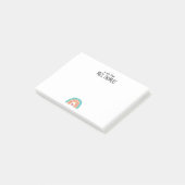 Hinweis für den Regenbogenlehrer - Geschenk für de Post-it Klebezettel (angewinkelt)