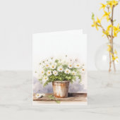 Hinweis für die Aquarellfarben Daisy Bouquet Karte (Gelbe Blume)