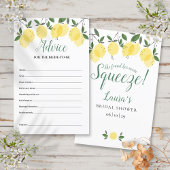 Hinweis für die Bride Lemons Brautparty Card