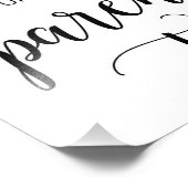 Hinweis für die Eltern, Babyduschkarte zu sein Fotodruck (Ecke)