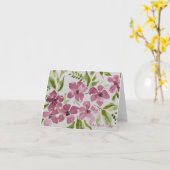 Hinweis für die lila Blume/Grußkarte Karte (Gelbe Blume)