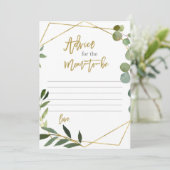 Hinweis für die Mama als Blumenkarte Einladung (Stehend Vorderseite)