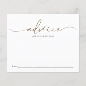 Hinweis für die Newlyweds-Brautparty-Karte (Vorderseite)