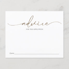 Hinweis für die Newlyweds-Brautparty-Karte