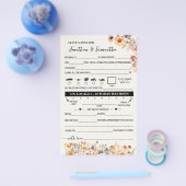 Hinweis für die Wildblumen eines Ehepaars Flyer (Einzeln)