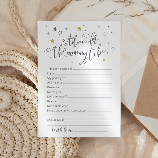 Hinweis für eine geschlechtsneutrale Babyduschkart