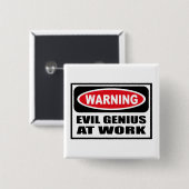 HINWEIS FÜR EVIL GENIUS AM WORT BUTTON (Vorne & Hinten)