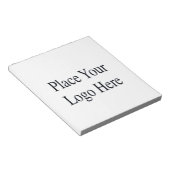 Hinweis für Firmenlogos Notizblock (angewinkelt)