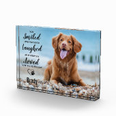 Hinweis für Hunde Achtung Haustier Loss Haustier M Fotoblock (Rechts)