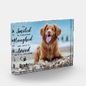 Hinweis für Hunde Achtung Haustier Loss Haustier M Fotoblock (Links)