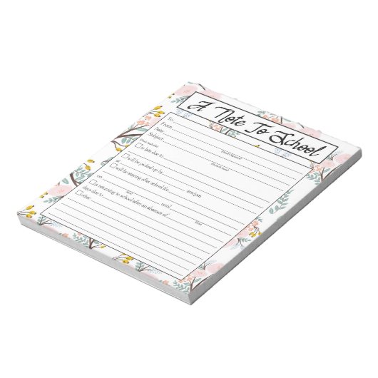 Hinweis für Lehrer Notepad, Schulabwesenheit Entsc Notizblock (Rotiert)