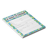 Hinweis für Lehrer Notepad, Schulabwesenheit Entsc Notizblock (angewinkelt)