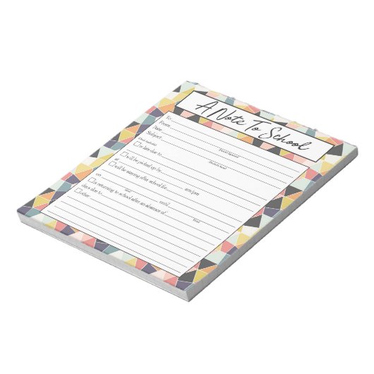 Hinweis für Lehrer Notepad, Schulabwesenheit Entsc Notizblock (Rotiert)