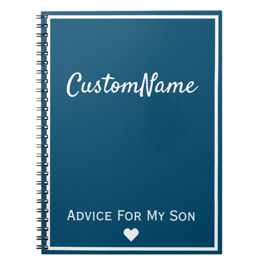 Hinweis für mein Son Journal Notizblock (Vorderseite)