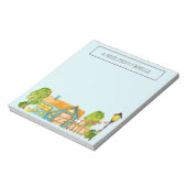 Hinweis für niedliche Hütten Notizblock (Rotiert)