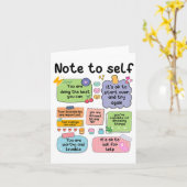 Hinweis für Psychologen der Selbstmütterschule 1 Karte (Gelbe Blume)