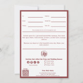 Hinweis für QR-Code-Dienste kann ein Geschenk mach (Rückseite)