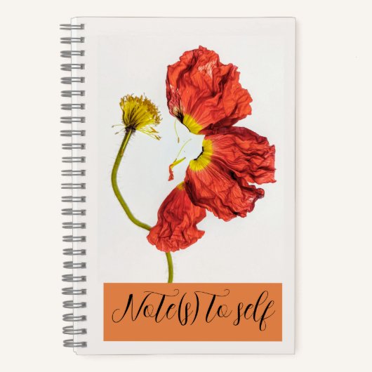 Hinweis für Selbstspirale-Notebook Notizblock (Vorderseite)