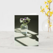 Hinweis für Stiefmütterchen Karte (Gelbe Blume)