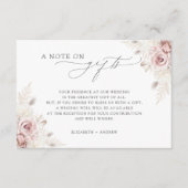 Hinweis: Geschenke Blush Blumenzehen wünschen gut Begleitkarte (Vorderseite)