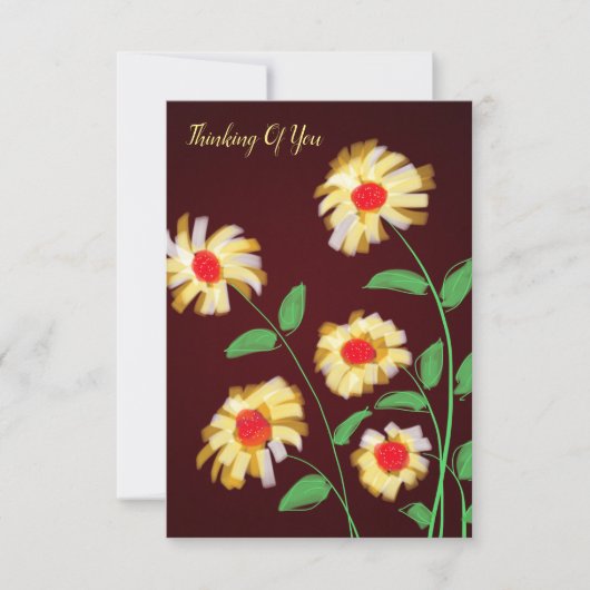 Hinweis-Karte bleibe in Touch RSVP Karte (Vorderseite)