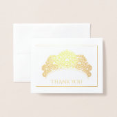 Hinweis Karte dank Kleiner Größe (Vorderseite mit Umschlag)