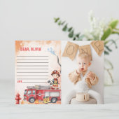 Hinweis-Karte für die Brandzeitkapsel Einladung (Stehend Vorderseite)