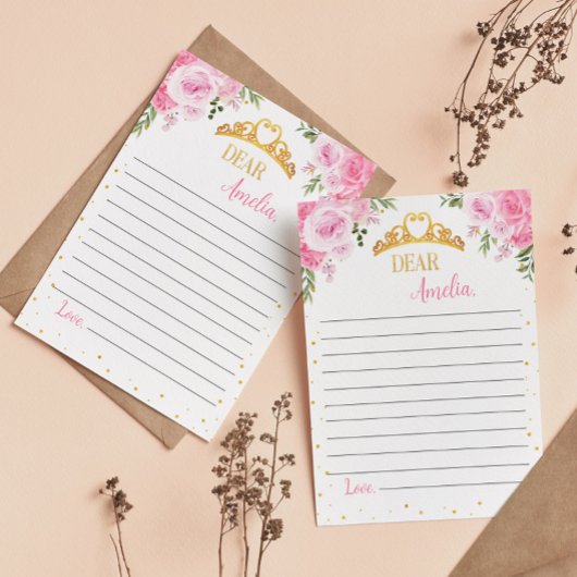 Hinweis-Karte für die Kronenzeit Princess-Kapsel Dankeskarte