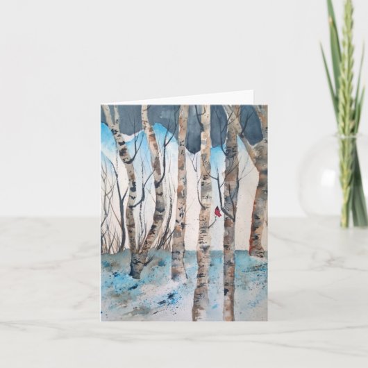 Hinweis-Karte für männliche Kardinal Karte (Vorderseite)