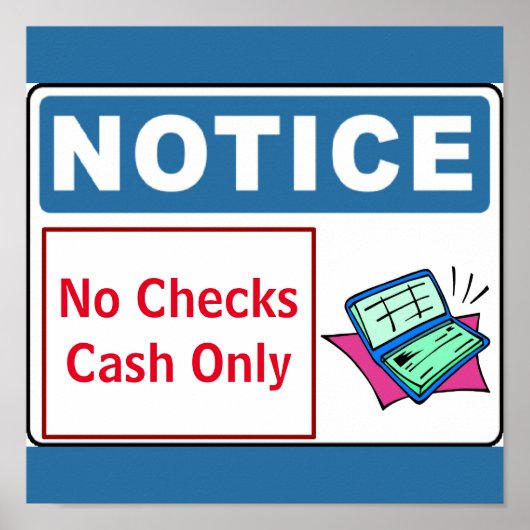 Hinweis, kein Karo fügen Text hinzu, Signieren Poster (Vorne)