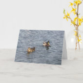 HINWEIS: Lago Harriet, "Ducks"_ Karte (Gelbe Blume)
