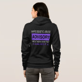 HINWEIS...Narzisstischer Missbrauch Hoodie (Schwarz voll)