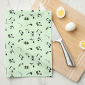 Hinweis nehmen geschirrtuch (Viertel Falte)