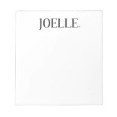 Hinweis Notizblock (Vorderseite)