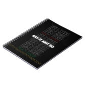 Hinweis Notizblock (Linke Seite)