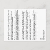 Hinweis Nr. 12 Altern und Tod - von der abhängigen Postkarte (Rückseite)