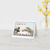 Hinweis oder Einladung einer Maus (Gelbe Blume)