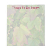 Hinweis Pad—Blätter zu tun Notizblock (Vorderseite)