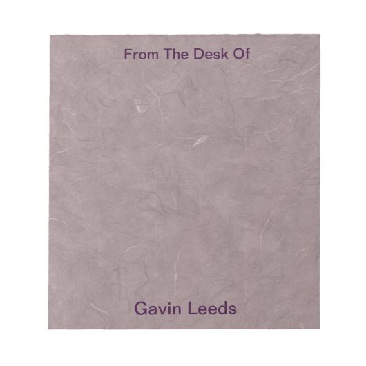 Hinweis Pad - Handgearbeitetes Papier Notizblock (Vorderseite)