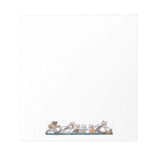 Hinweis Pad mit Schweinen Notizblock (Vorderseite)