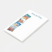 Hinweis Personalisierte Familienfotografie Collage Post-it Klebezettel (angewinkelt)