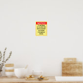 Hinweis Poster (Küche)