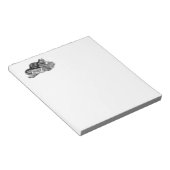 Hinweis Seite mit Katzen Notizblock (angewinkelt)