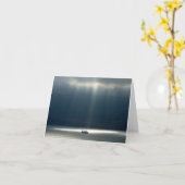 Hinweis: Sonnenbeleuchtetes Schiff Karte (Gelbe Blume)