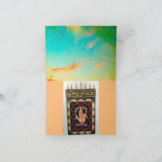 Hinweis stark, wenn Sie schwach sind Karte (Innenseite)