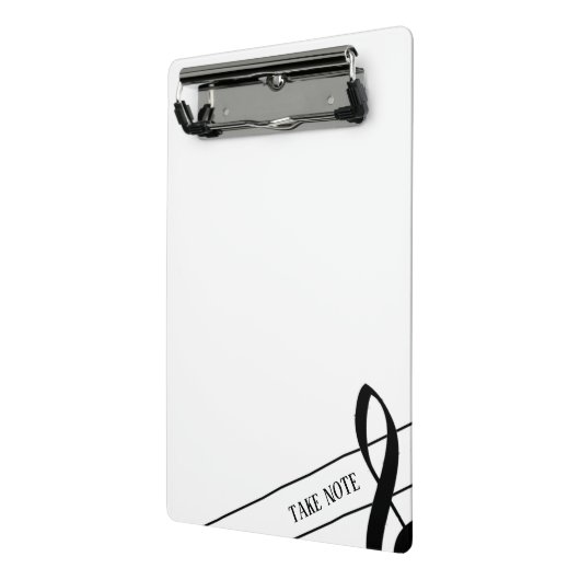 Hinweis Treble Clef Mini-Zwischenablage Mini Klemmbrett (Gewinkelt2)