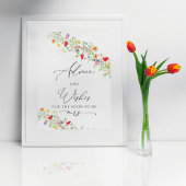 Hinweis und Wünsche Plakatzeichen Poster