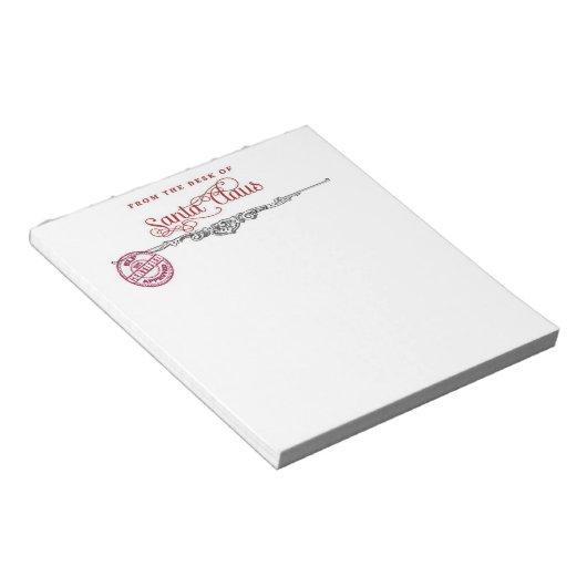 Hinweis vom Santa Notizblock (angewinkelt)