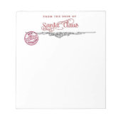 Hinweis vom Santa Notizblock (Vorderseite)