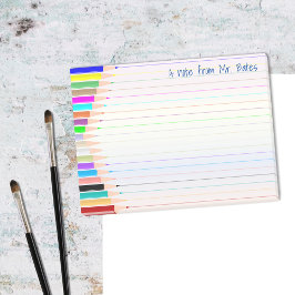 Hinweis von Art Teacher Personalisierte Sticky Not Post-it Klebezettel